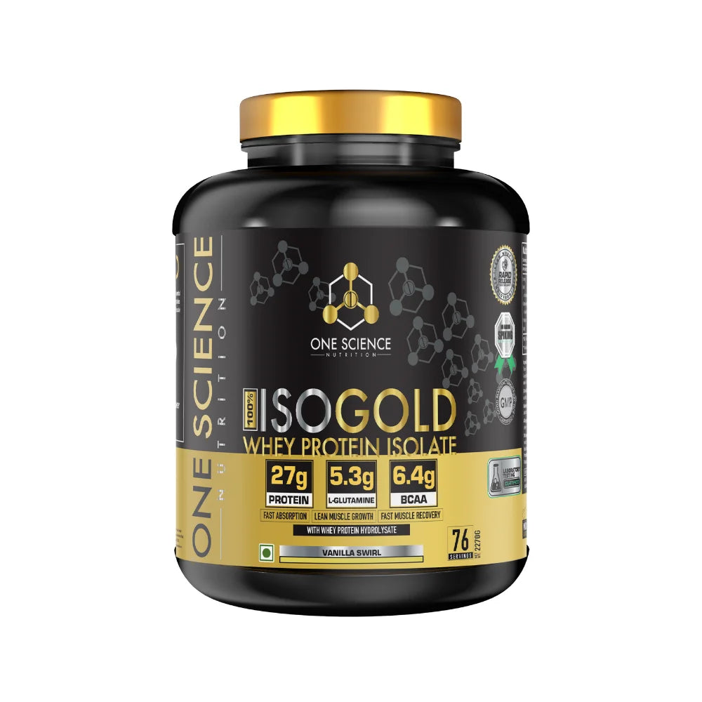 One Science 100% ISO Gold Whey Protein Isolate 5lb Cookies Crunchies