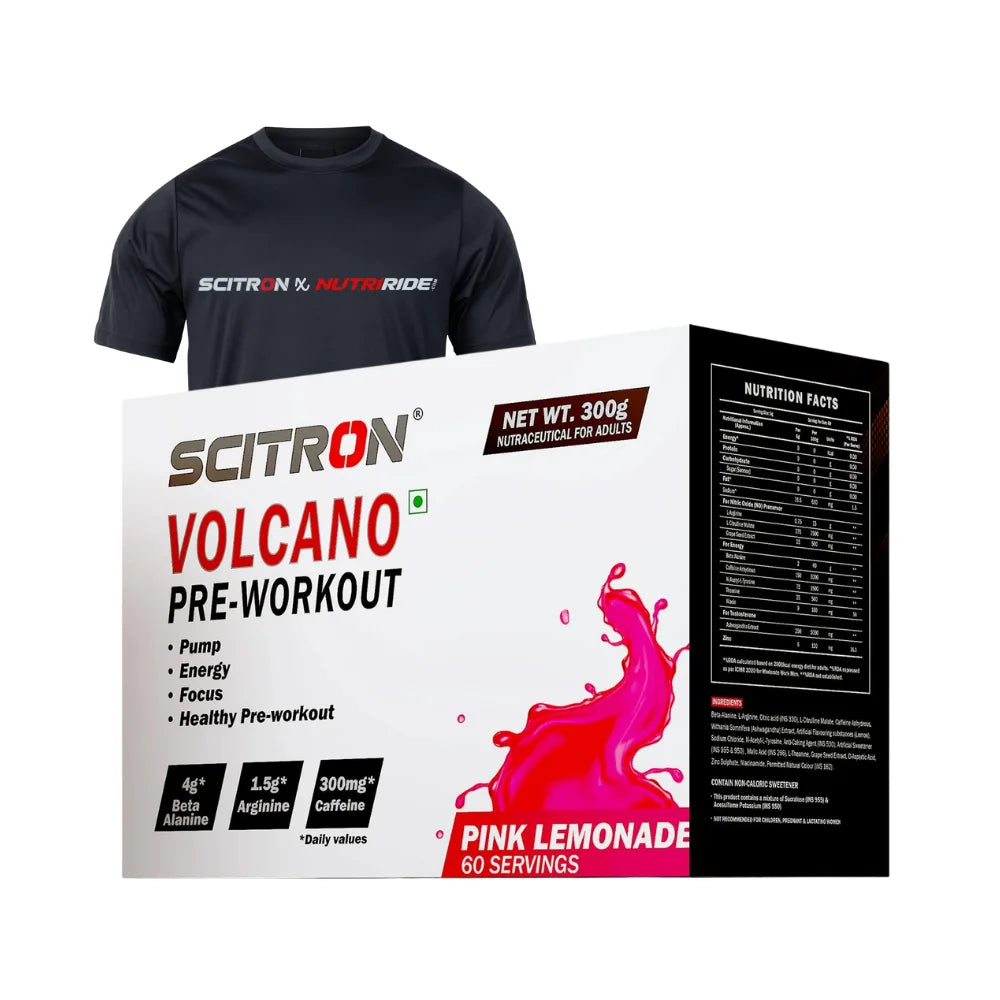 Scitron Volcano Pre Workout 60 Servings Pink Lemonade