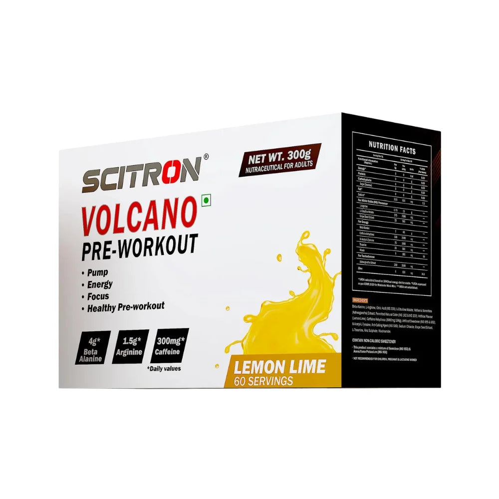 Scitron Volcano Pre Workout 30 Servings, Pink Lemonade 