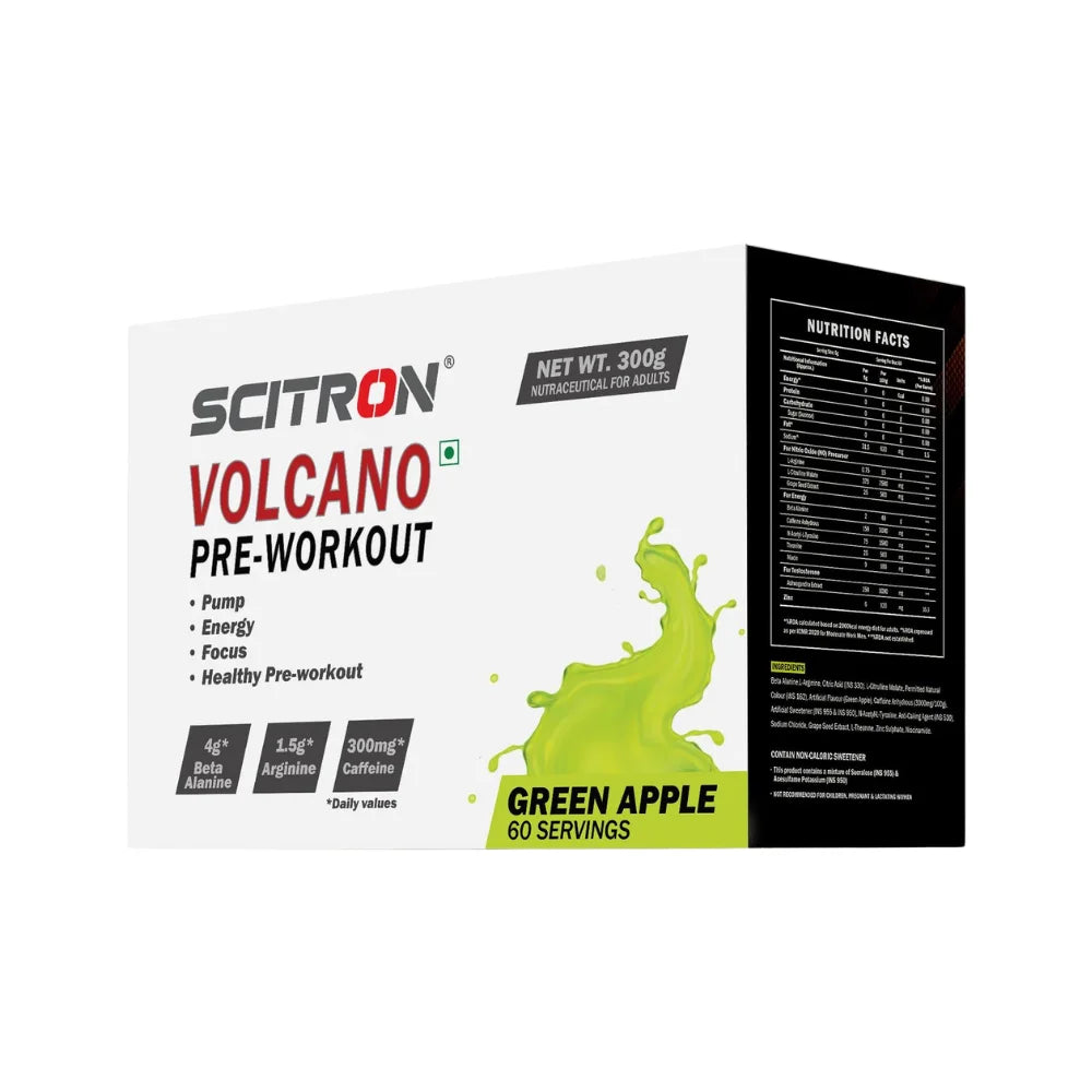 Scitron Volcano Pre Workout 60 Servings Lemon Lime 