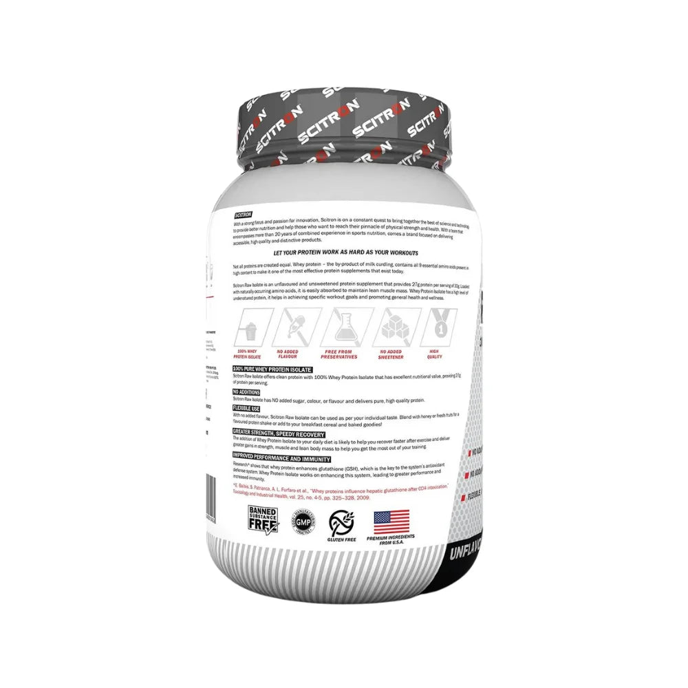 Scitron RAW ISO 100% Whey Protein Isolate