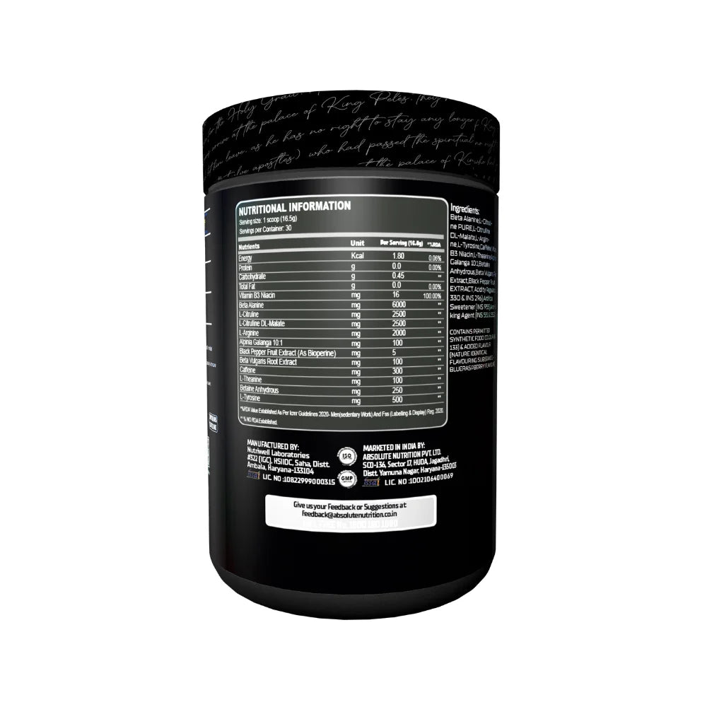 Absolute Nutrition Knockout Series Vampire Pre Workout