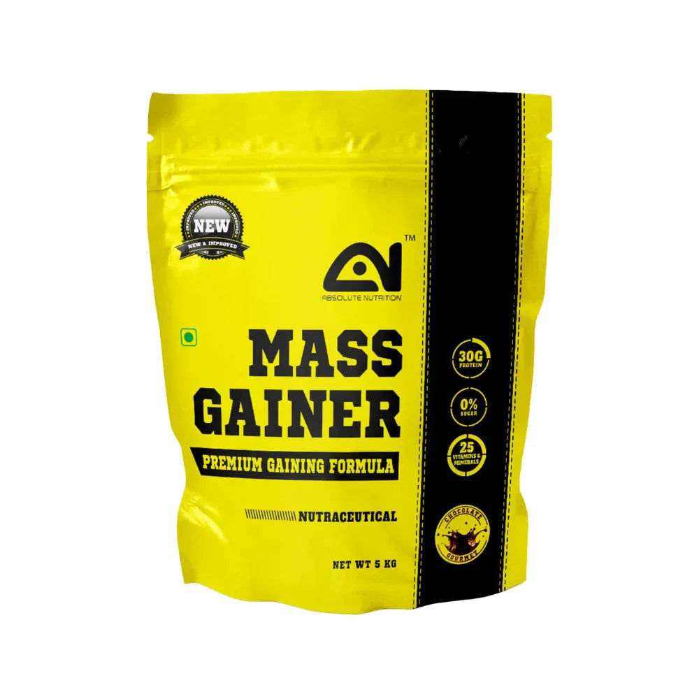 Absolute Nutrition Mass Gainer 5Kg, Vanilla