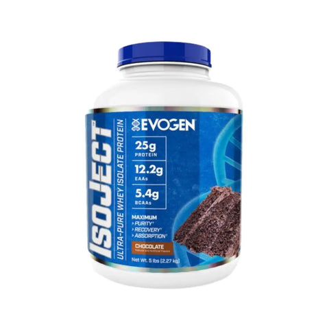 Evogen Isoject Ultra Pure Whey Isolate Protein 5Lbs Chocolate Flavor