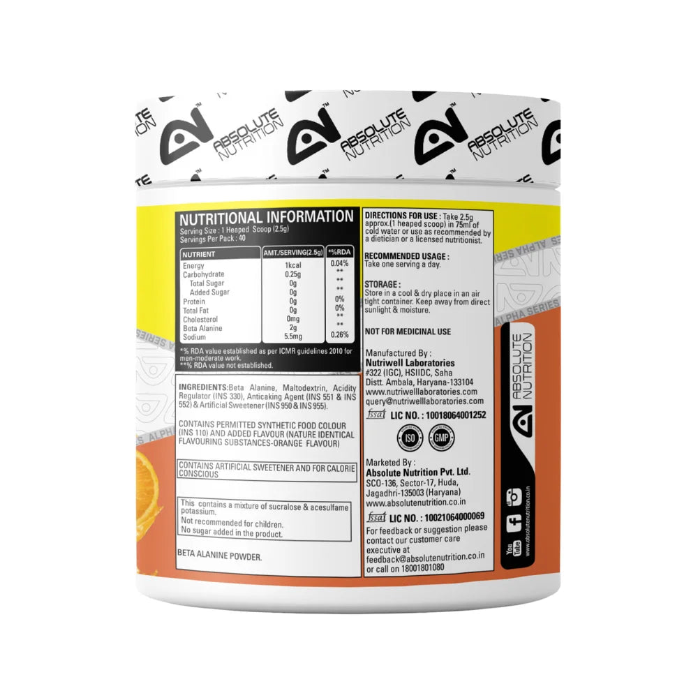 Absolute Nutrition Alpha Series Beta Alanine