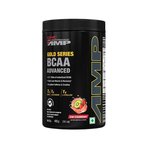 GNC AMP Gold Series BCAA Advanced 400g Kiwi Strawberry