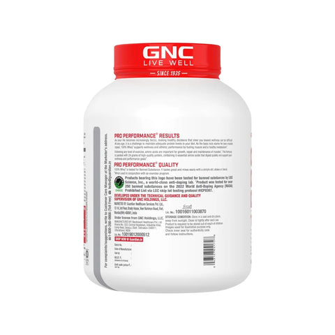 GNC PRO Performance 100% Whey Protein 4Lbs Chocolate Fudge