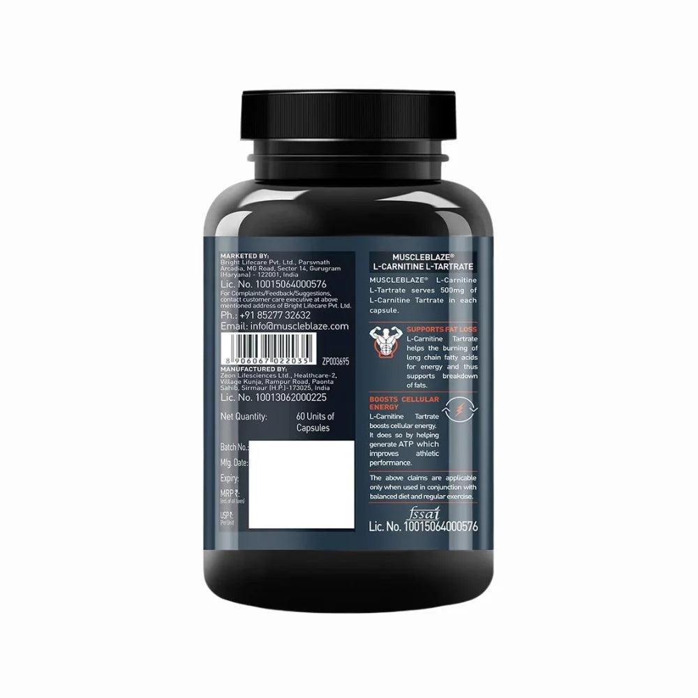 MuscleBlaze L-Carnitine L-Tartrate