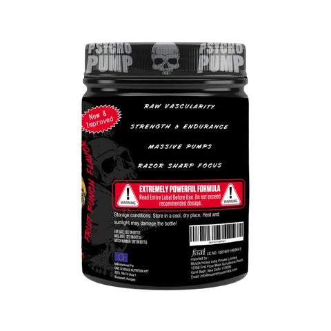 One Science Psycho Pump Pre Workout, 250g, Fruit Punch 