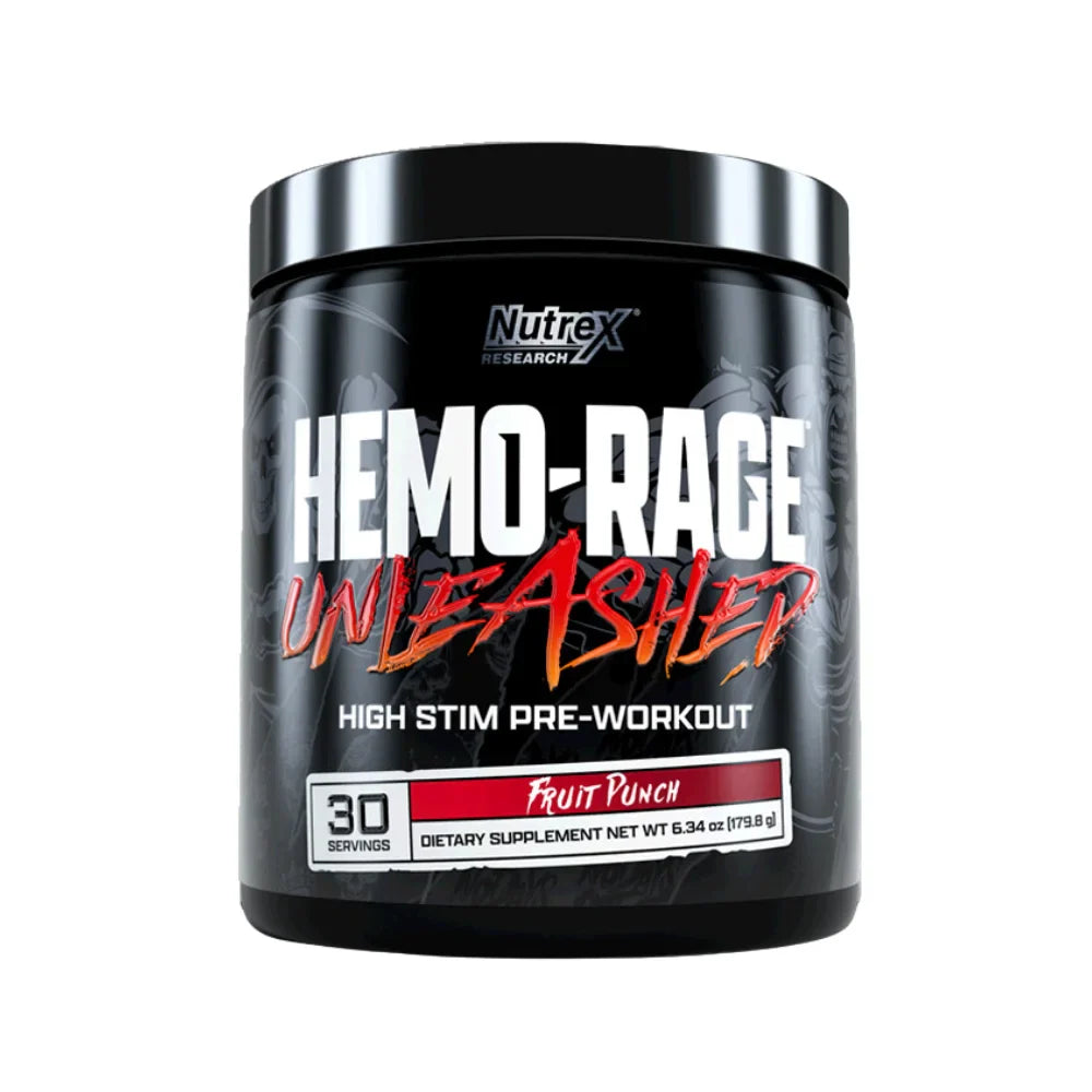 Nutrex Hemo-Rage Unleashed High Stim Pre-Workout 30 Servings Orange Mango