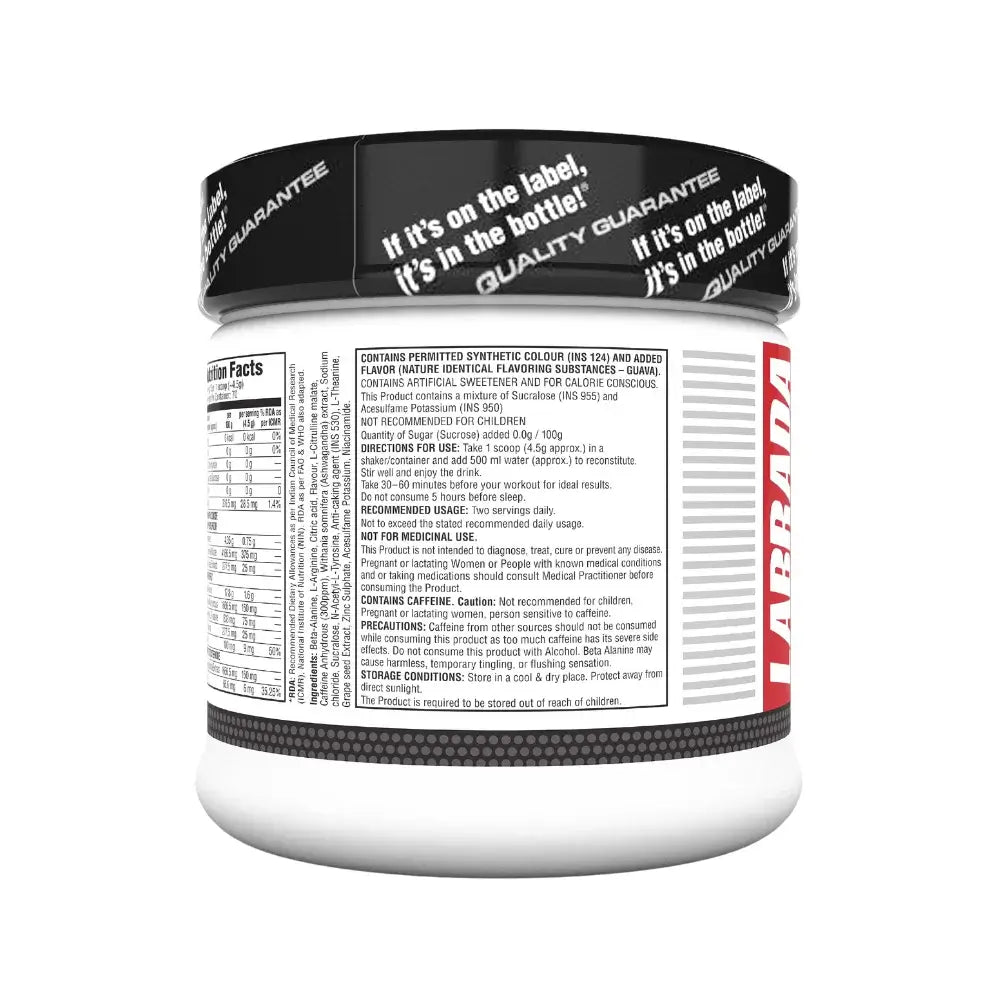 Labrada Super Charge Pre Workout 150g, Cranberry