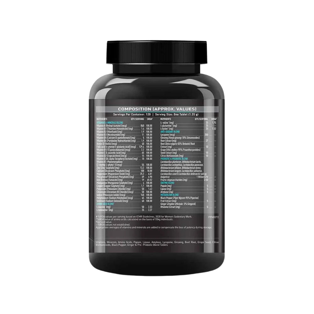 MuscleBlaze Daily Multivitamin (120 tablets)