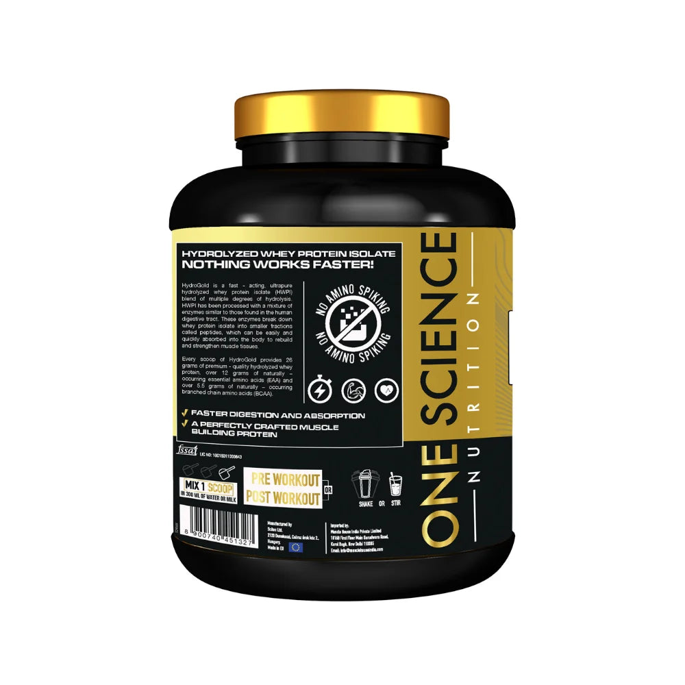 One Science Hydro Gold Hydrolyzed 5 Lb + Free One Science Micronized Creatine