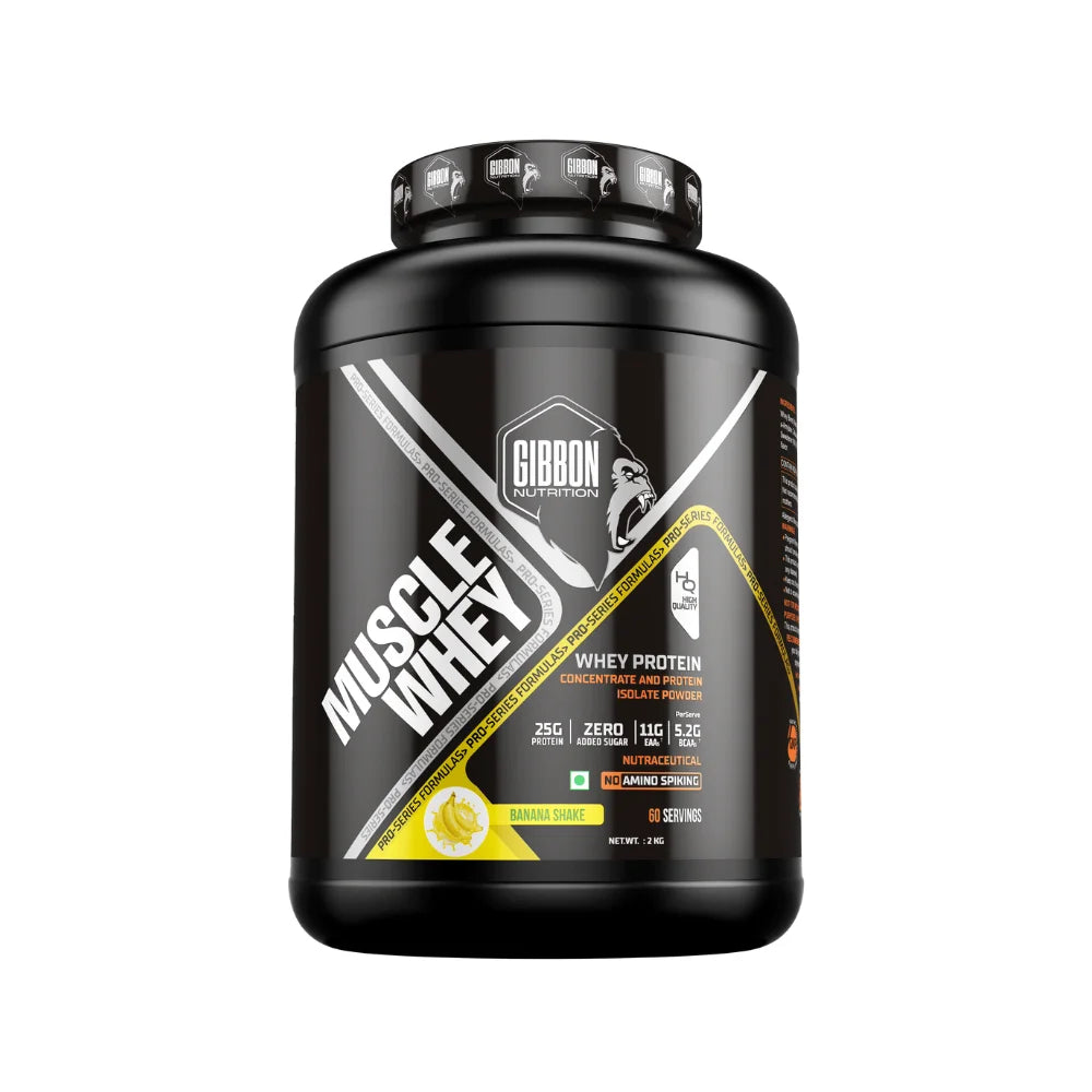 Gibbon Muscle Whey Protein 2Kg Butterscotch Ice Cream