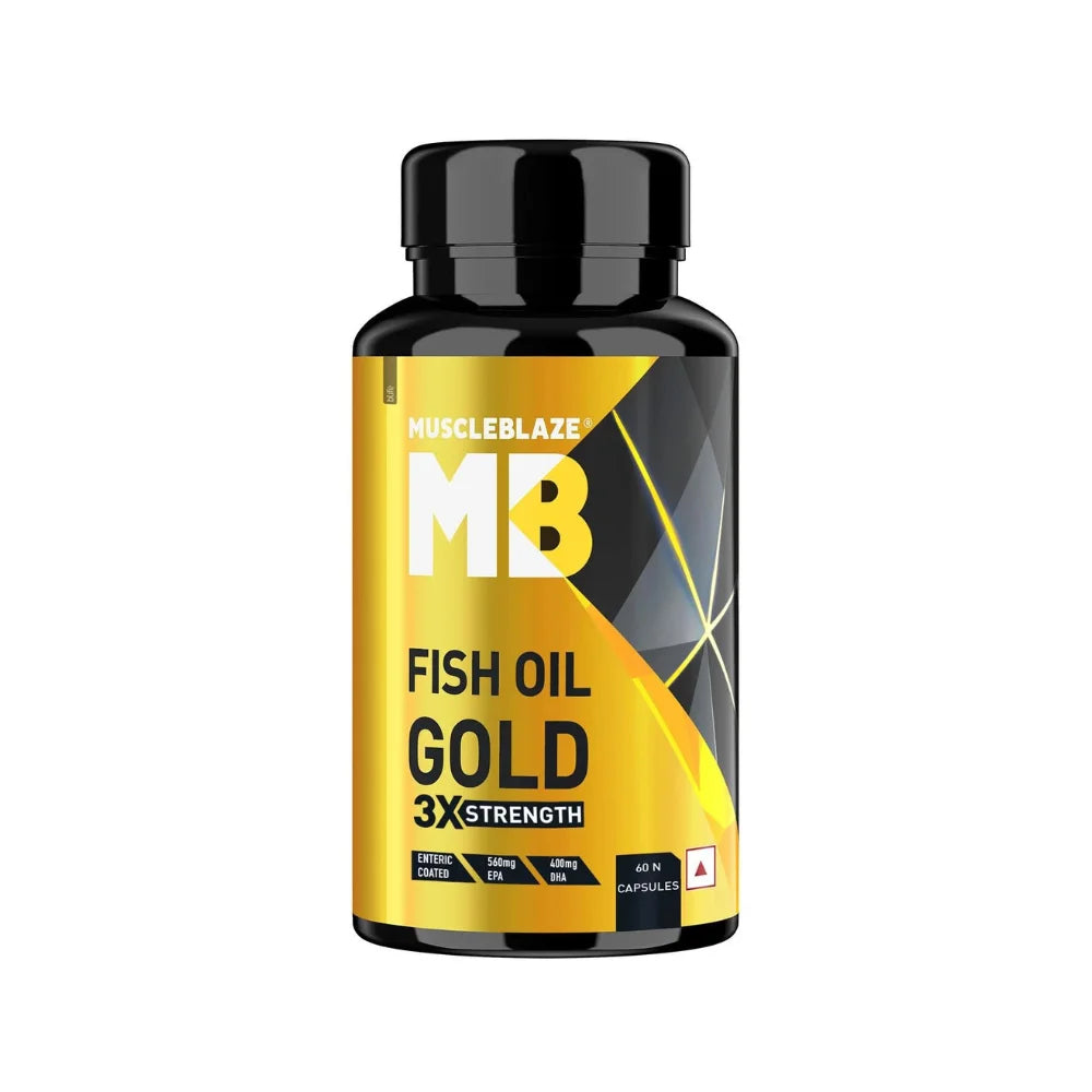 MuscleBlaze Omega 3 Fish Oil Gold