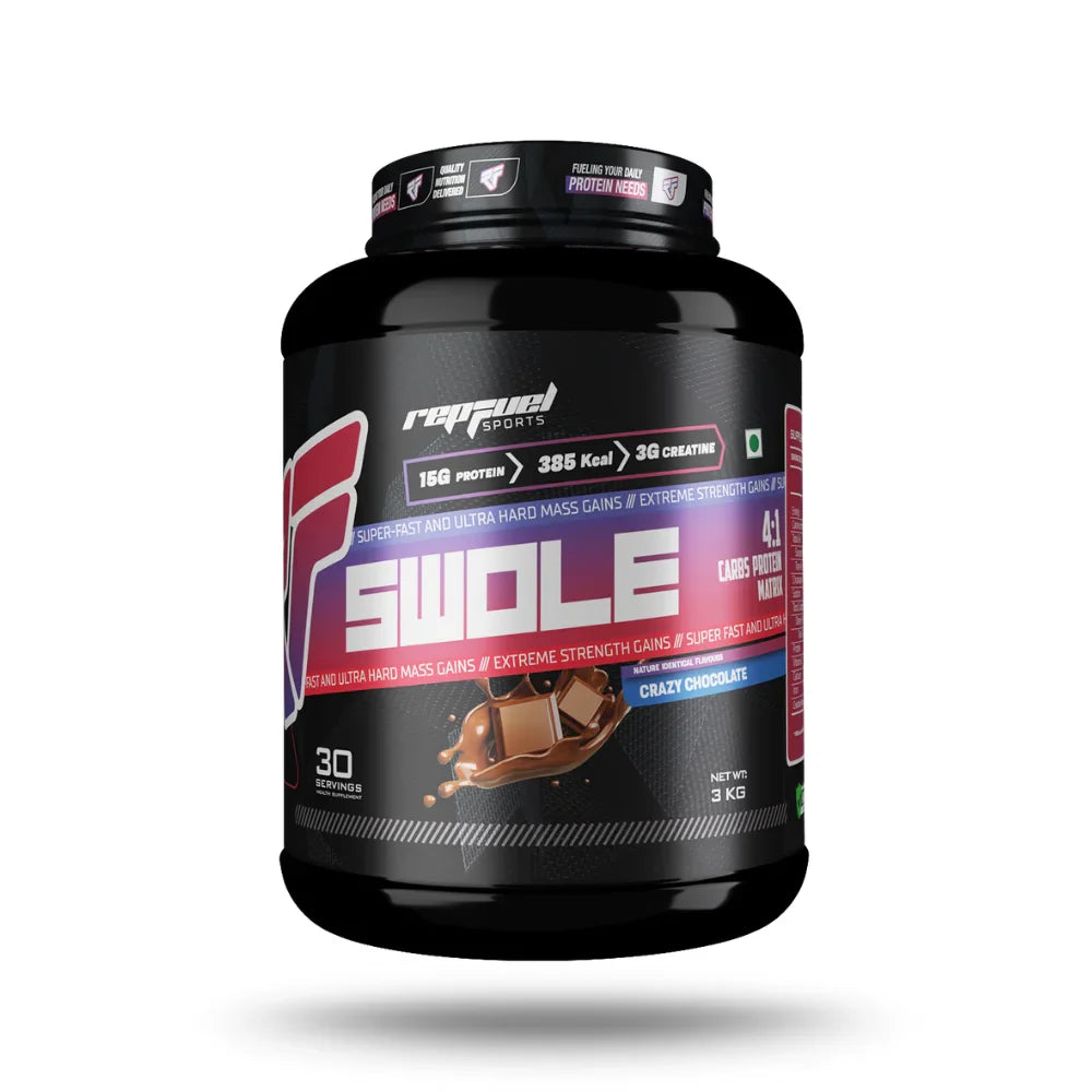 Repfuel Sports Swole Mass Gainer 3Kg Crazy Chocolate