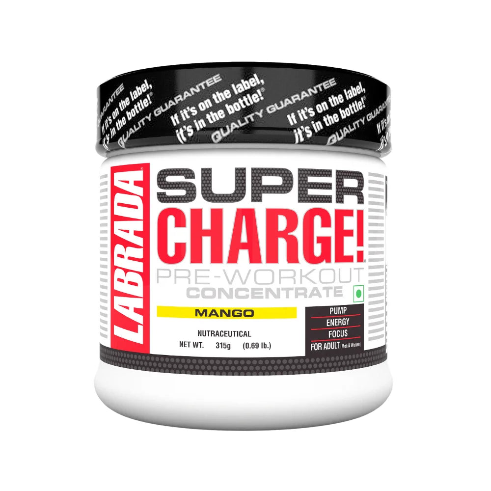 Labrada Super Charge Pre Workout 150g, Orange