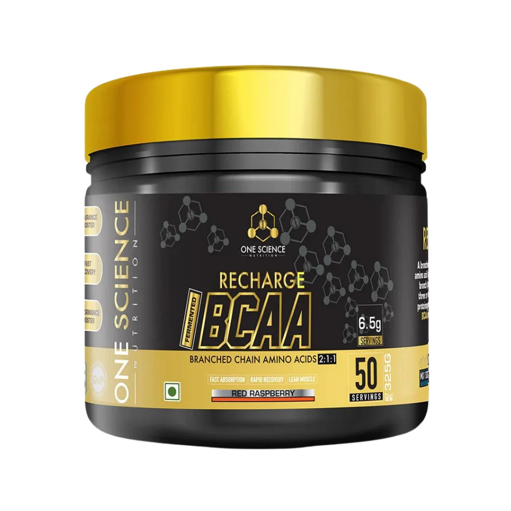 One Science Recharge BCAA 50 Servings Peach Iced Tea