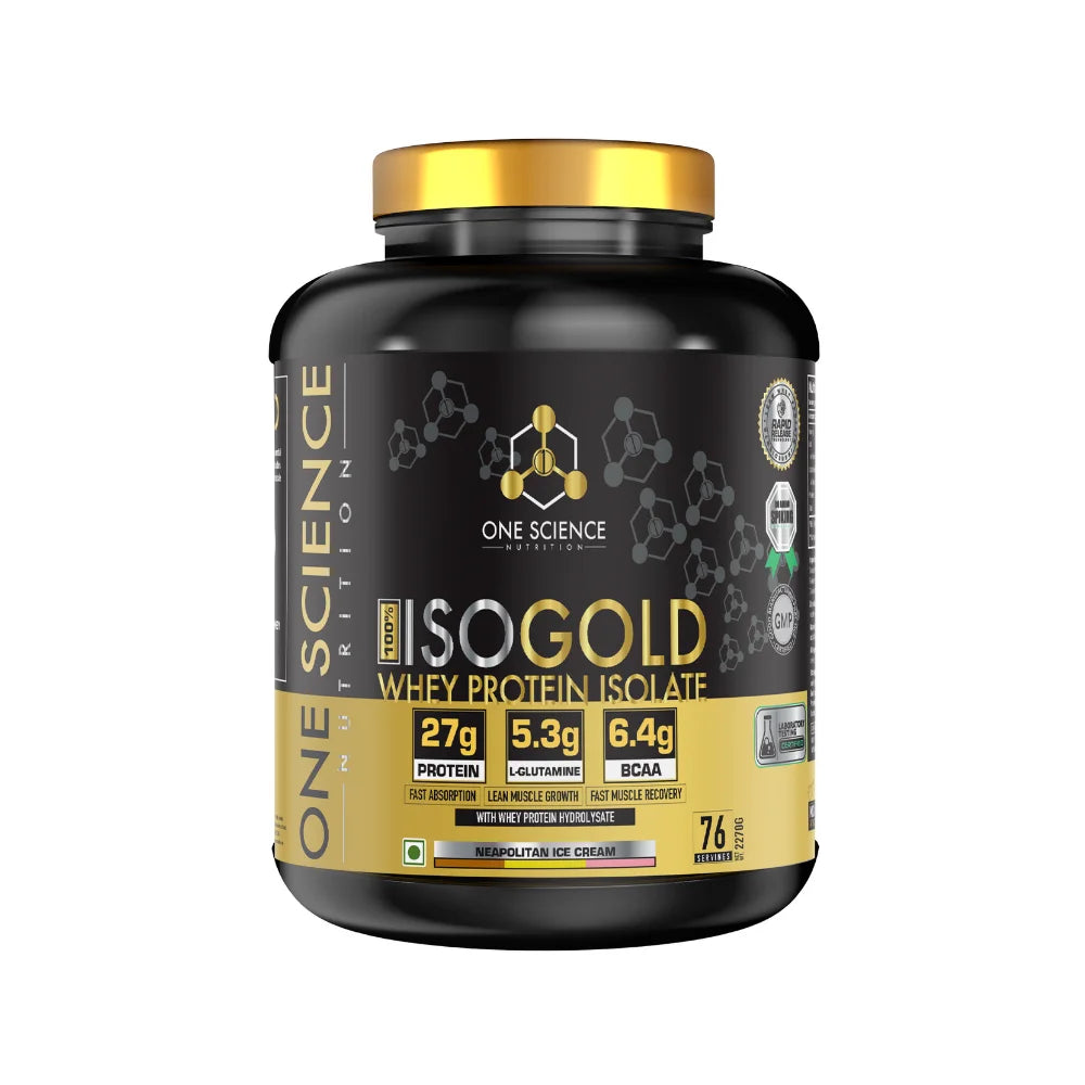 One Science 100% ISO Gold Whey Protein Isolate 5lb Banana Split