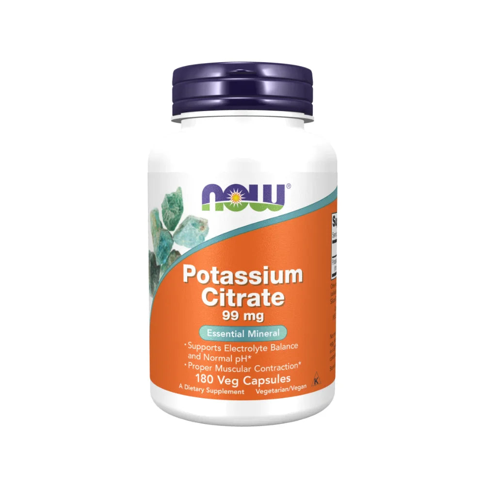 Now Foods Potassium Citrate 99 Mg 180 Veg Capsules