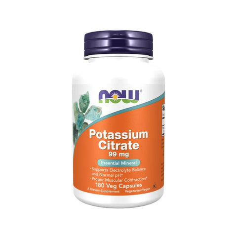 Now Foods Potassium Citrate 99 Mg 180 Veg Capsules