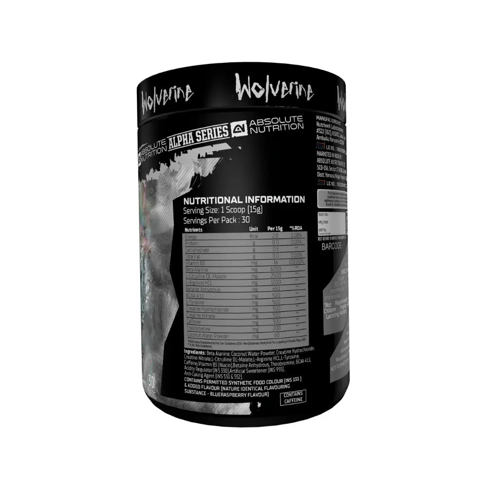 Absolute Nutrition Wolverine Pre Workout