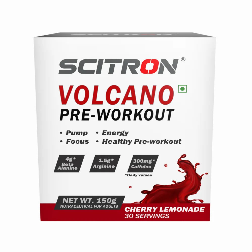 Scitron Volcano Pre-Workout 30 Servings, Cherry Lemonade