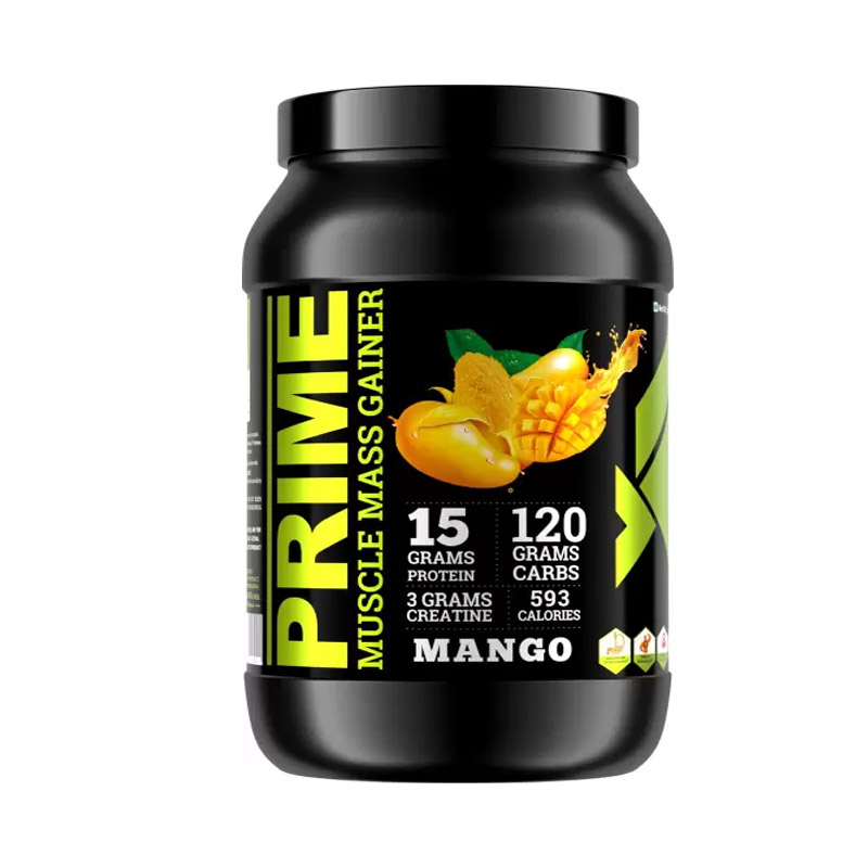Big Flex Prime Muscles Mass Gainer Banana & Strawberry Mango